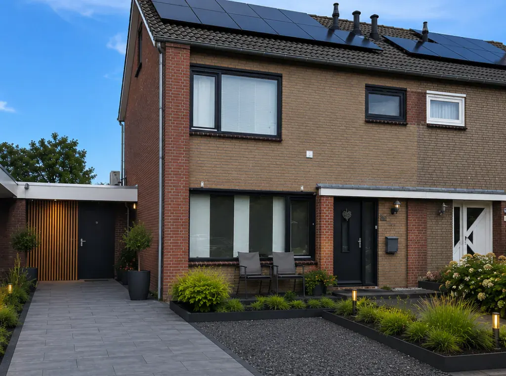 Websiteconcept voor Van den Bogaart Gevelrenovatie met een gerenoveerde woninggevel